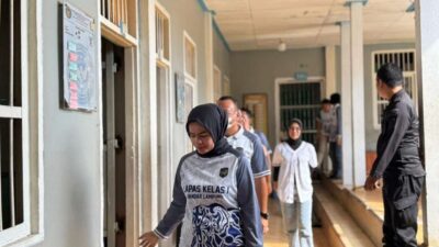 Kepala Lapas Kelas I Bandar Lampung Pimpin Deteksi Dini di Blok Hunian