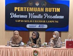 Ajak Keluarga Jaga Integritas Petugas, Kalapas Kelas I Bandar Lampung Pimpin Pertemuan Dharma Wanita Persatuan