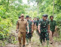Sinergi TNI–Pemda, Danrem  043/Garuda Hitam Tinjau lokasi Rencana Pendirian Yonif Teritorial dI Pesisir Barat
