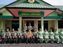 Kuatkan Pembinaan Teritorial, Danrem 043/Garuda Hitam Sambangi Kodim 0422/Lampung Barat