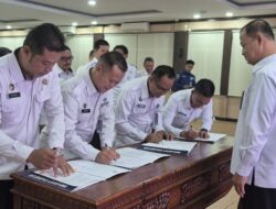 Kepala Lapas Kota Agung Laksanakan Penandatanganan Perjanjian Kinerja 2025 Bersama Seluruh UPT Pemasyarakatan se-Lampung