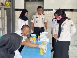 Lapas Brebes Laksanakan Tes Urine Kepada Petugas dan Warga Binaan