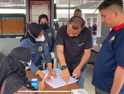 Rutan Kelas I Bandar Lampung Lakukan Tes Urine Warga Binaan Sebagai Wujud Komitmen Zero Narkoba