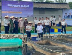 Kepala Rutan Kelas I Palembang Hadiri Kegiatan Panen Raya Serentak di Lapas Banyuasin