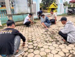 Warga Binaan dan Pegawai Rutan Kotabumi Lakukan Kurve di Wilayah Terdampak Bencana