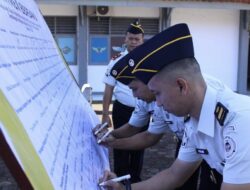 Lapas Kotaagung Laksanakan Apel Penandatanganan Zona Integritas WBK dan WBBM