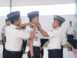 Kalapas Jumadi Pimpin Upacara Penyematan Tanda Kenaikan Pangkat Pegawai Lapas Narkotika Bandar Lampung