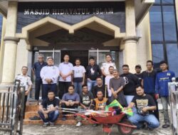 Sambut Bulan Suci Ramadan, Petugas dan Warga Binaan Lapas Jambi Gelar Kerja Bakti di Masjid Hidayatul Islam