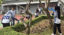 Kompak Rawat Lingkungan, Petugas dan Warga Binaan Lapas Kelas I Bandar Lampung Gelar Kerja Bakti