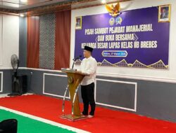Kepala Lapas Brebes Pimpin Pisah Sambut Kasubsi Perawatan dan Buka Puasa Bersama