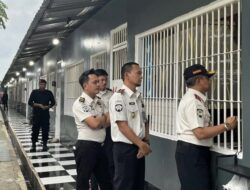 Pastikan Keamanan di Bulan Ramadan, Plh. Kakanwil Ditjenpas Lampung Lakukan Monitoring Pengamanan di Rutan Sukadana