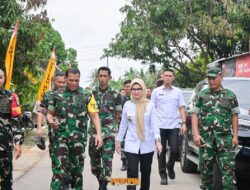 Bupati Nanda Dampingi Wasev Panglima TNI Tinjau TMMD Ke-127 Kodim 0421/Lampung Selatan