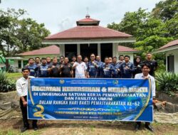 Lapas Muara Tebo Gelar Kerja Bakti Fasilitas Umum, Wujud Kepedulian Sosial di Hari Bakti Pemasyarakatan ke-62