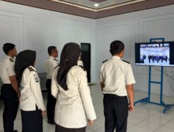 Tingkatan Kinerja Pemasyarakatan, Lapas Muara Tebo Ikuti Pelantikan dan Pengambilan Sumpah Jabatan di Lingkungan Kanwil Ditjenpas Jambi