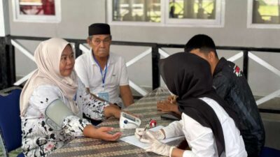 Semarak Hari Bakti Pemasyarakatan ke-62, Lapas Muara Tebo Gelar Donor Darah dan Pemeriksaan Kesehatan Gratis