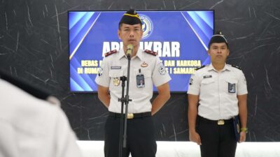 Perkuat Integritas, Rutan Kelas I Samarinda Gelar Apel Ikrar Bebas Peredaran Handphone dan Narkoba