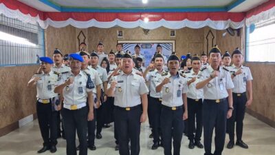 Tegaskan Komitmen, Rutan Kelas IIB Krui Gelar Apel Ikrar Bebas Narkoba dan Penggunaan Handphone