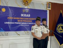 Kepala Lapas Brebes Pimpin Deklarasikan dan Komitmen Zero Halinar Guna Perkuat Integritas