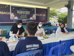 Lapas Kelas IIA Banyuasin Gelar Penyuluhan dan Pemeriksaan Kesehatan Gratis Sambut Hari Bakti Pemasyarakatan ke-62