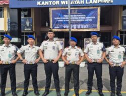Kepala Rutan Kelas I Bandar Lampung Hadiri Pengukuhan Petugas Satops Patnal Kanwil Ditjenpas Lampung