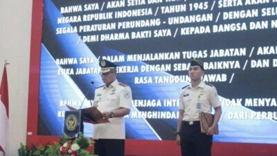 Kepala Lapas Khusus Kelas IIA Karanganyar Pimpin Pelantikan dan Pengambilan Sumpah Jabatan Pejabat Struktural