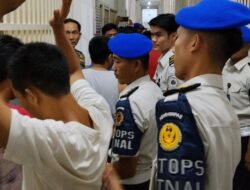 Lapas Narkotika Kelas IIA Bandar Lampung Bersama Kepolisian Gelar Razia Blok Hunian Warga Binaan