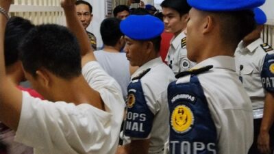 Lapas Narkotika Kelas IIA Bandar Lampung Bersama Kepolisian Gelar Razia Blok Hunian Warga Binaan