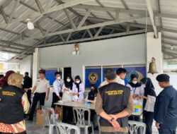 Komitmen Berantas Narkoba, Rutan Bandar Lampung Gandeng BNN Lampung Selatan Lakukan Tes Urine Bagi Petugas dan Warga Binaan