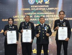Komitmen dan Integritas Berbuah Prestasi, Kepala Lapas Kotaagung Berhasil Raih Dua Penghargaan Sekaligus