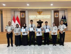 Kalapas Kelas I Bandar Lampung Lepas Masa Tugas Peserta Magang Kementerian Ketenagakerjaan Gelombang II dengan Suasana Penuh Haru