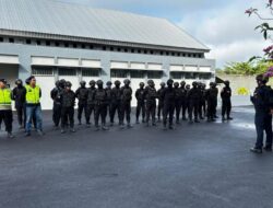 Bersama Polsek Nusakambangan, Lapas Karanganyar Gelar Apel Razia