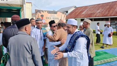 Khusyuk dan Penuh Kebersamaaan, Kepala Lapas Ampana dan Bupati Tojo Una-Una Gelar Sholat Idul Adha 1447 H Bersama Warga Binaan