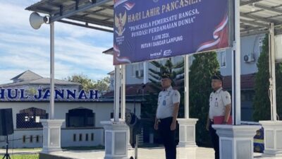 Kepala Rutan Kelas I Bandar Lampung Pimpin Peringatan Hari Lahir Pancasila 2026