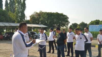 Perkuat Kebugaran dan Kekompakan Pegawai, Lapas Gunung Sugih Gelar Kegiatan Pembinaan Jasmani