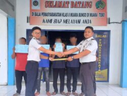 Laksanakan Pembebasan Bersyarat dan Cuti Bersyarat Bagi Warga Binaan, Lapas Muara Tebo Dukung Pemenuhan Hak Integrasi