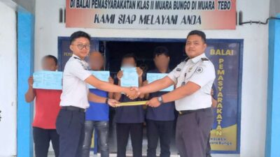 Laksanakan Pembebasan Bersyarat dan Cuti Bersyarat Bagi Warga Binaan, Lapas Muara Tebo Dukung Pemenuhan Hak Integrasi