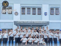 Lapas Kelas lll Teminabuan Laksanakan Penyambutan dan Perkenalan Petugas BKO Direktorat Jenderal Pemasyarakatan