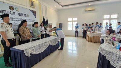 Bersama Al-Qur’an Menuju Pribadi yang Lebih Baik, Rutan Kelas I Bandar Lampung Gelar Wisuda Al-Qur’an Program OBBA