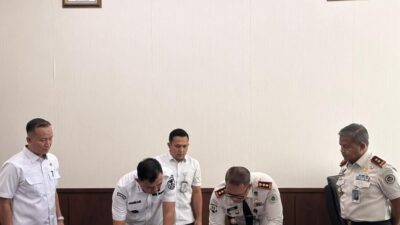 Kanwil Ditjenpas Lampung Perkuat Sinergi Pemasyarakatan, Kakanwil Saksikan Langsung Penandatanganan PKS Bapas Kotabumi dengan Pemerintah Tulang Bawang