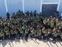 Kompak Berseragam Hijau, Kepala Lapas Kelas I Bandar Lampung Ikut Ramaikan Pembinaan Jasmani Bersama di LPKA