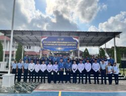 Perkuat Semangat Pengabdian, Karutan Kelas I Bandar Lampung Pimpin Upacara Hari Kesadaran Nasional