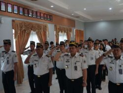 Lapas Makassar Ikuti Apel Bersama Kementerian Koordinator Bidang Hukum, HAM, Imigrasi dan Pemasyarakatan Secara Virtual