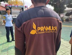 Semangat Tinggi ! Warga Binaan Lapas Kelas I Bandar Lampung Ikuti Pembinaan Kepramukaan Bersama Taruna POLTEKIP