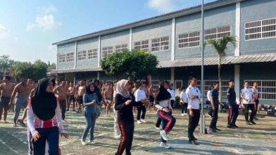 Bangun Semangat dan Kebugaran Bersama, Rutan Sukadana Perkuat Pembinaan Jasmani Petugas dan Warga Binaan