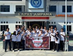 Lapas Ampana Gelar Aksi Bersih Lingkungan Dalam Semarak HUT Ke-81 RI