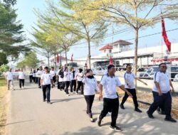 Bina Jasmani, Rutan Kelas I Bandar Lampung Jaga Kebugaran dan Semangat Kerja Pegawai
