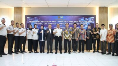 Lapas Perempuan Bandar Lampung Hadiri Penandatanganan MoU dan Penyerahan Ijazah Kejar Paket