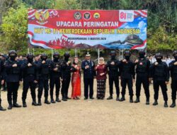 Lapas Karanganyar Ikuti Upacara Bendera HUT ke-81 Kemerdekaan RI di Pantai Permisan Nusakambangan