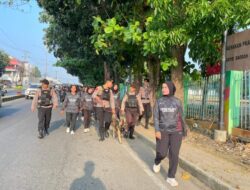 Jaga Kebugaran dan Sinergitas, Kalapas Kelas I Bandar Lampung Pimpin Jalan Sehat Bersama Tim K9 Polda Lampung