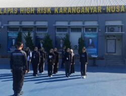 Lapas Karanganyar Gelar Pelatihan PBB Peserta Magang dari Petugas Pemasyarakatan